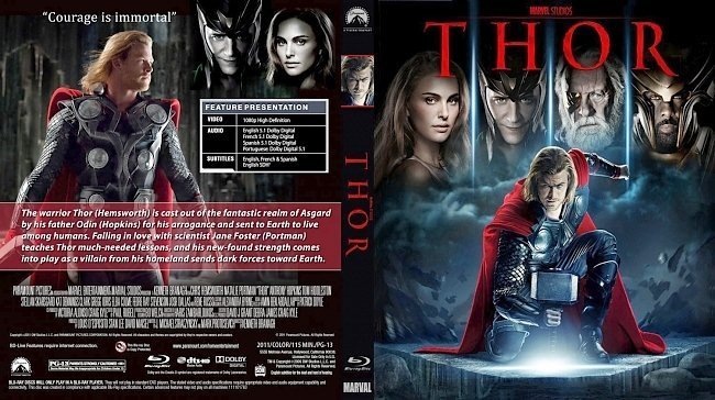dvd cover thor br