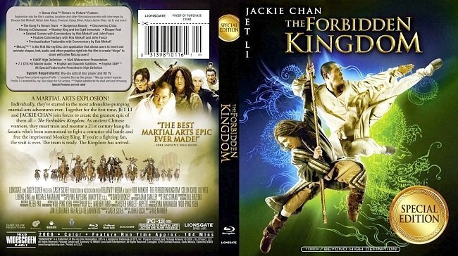dvd cover The Forbidden Kingdom5