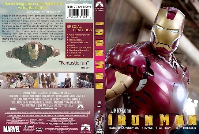 dvd cover Iron Man (2008) WS R1