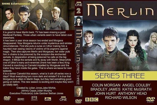 dvd cover Merlin Series 3 Volume 2