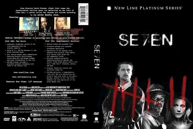 dvd cover Se7en (1995) R2