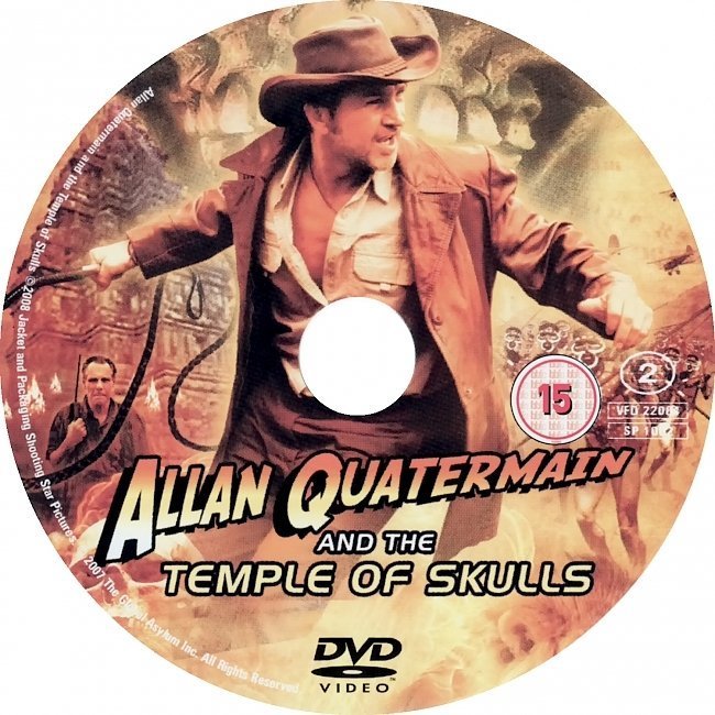 dvd cover Allan Quatermain And The Temple Of Skulls (2008) R2
