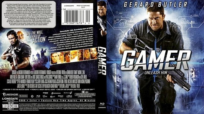 dvd cover Gamer Blu ray cover