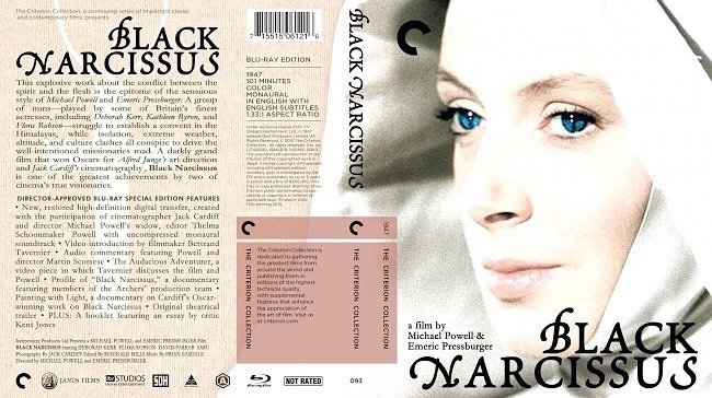 dvd cover Black Narcissus