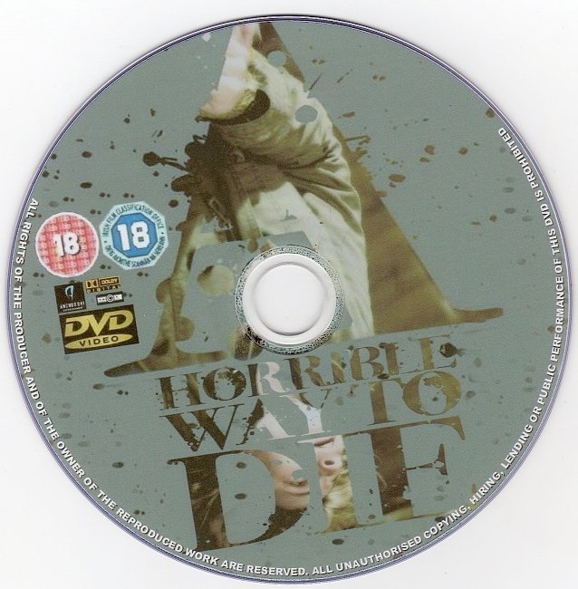dvd cover A Horrible Way To Die (2010) R2 Custom