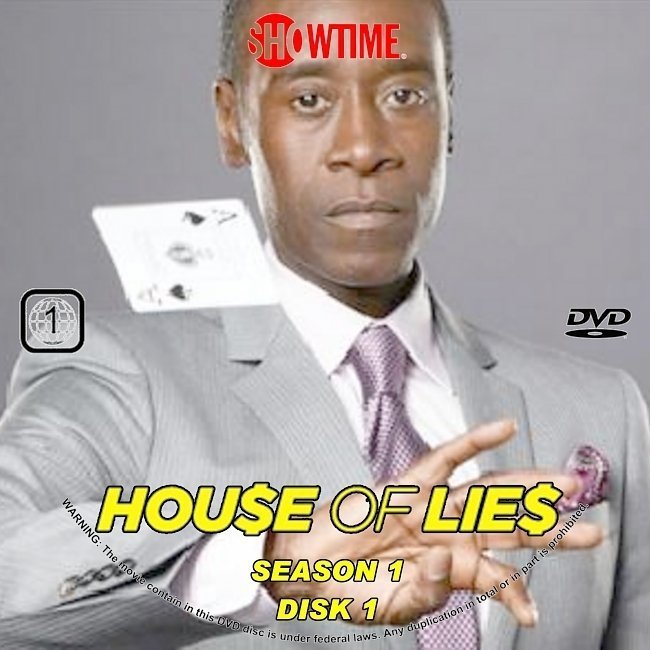 dvd cover House Of Lies: Season 1 R1 CUSTOM
