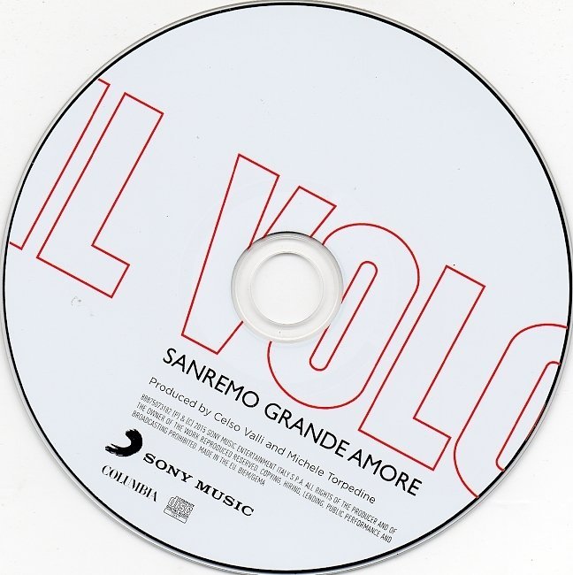 dvd cover Il Volo - Sanremo Grande Amore