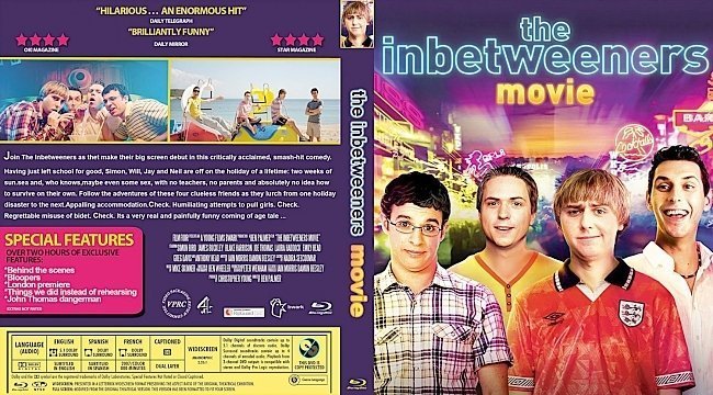 dvd cover The Inbetweeners Movie