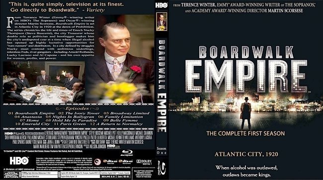 dvd cover Boardwalk Empire Season 1 Bluray