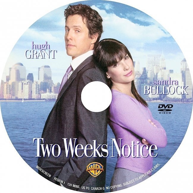 dvd cover Two Weeks Notice (2002) WS R1