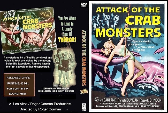 dvd cover Attack Of The Crab Monsters