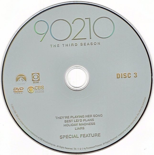 dvd cover 90210: Season 3 (2010) WS R1