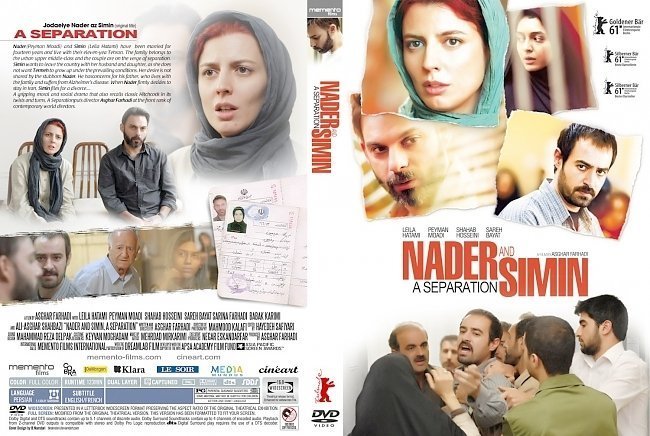 dvd cover A Separation Nader And Simin