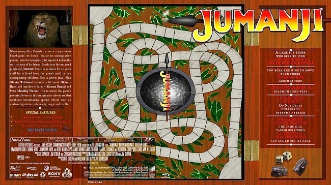 dvd cover Jumanji
