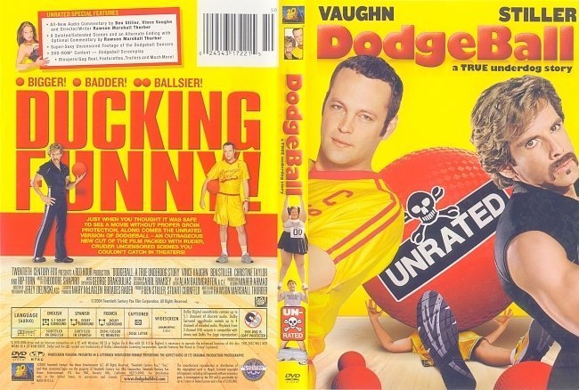dvd cover Dodgeball (2004) UNRATED R1