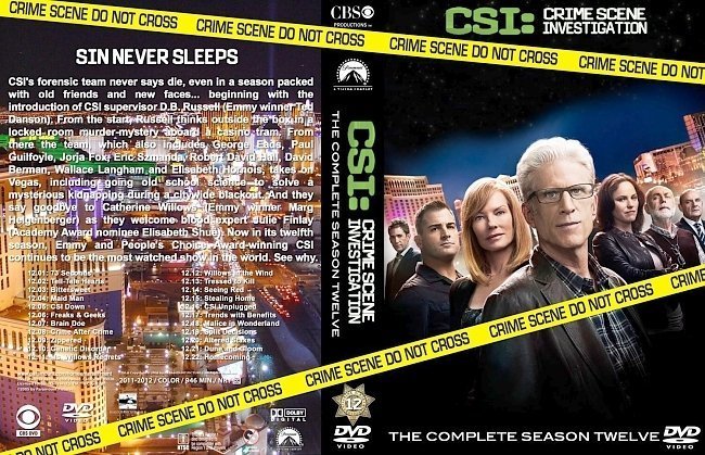 dvd cover CSI Season 12, version 2