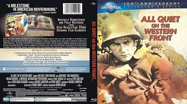 dvd cover All Quiet on the Western Front