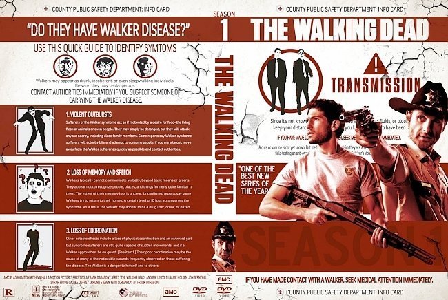 dvd cover The Walking Dead Season 1 1