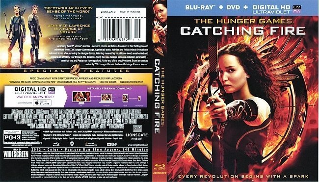 The Hunger Games: Catching Fire  R1 Blu-Ray 