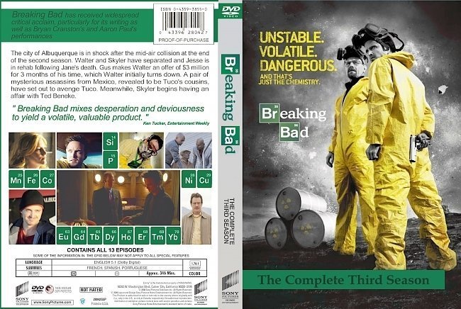 dvd cover Breaking Bad: Season 3-4 Front s