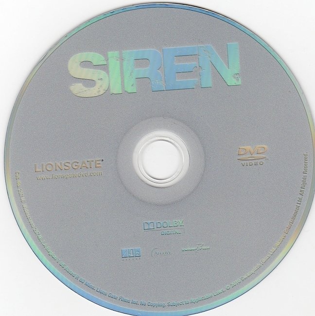 dvd cover Siren (2011) WS R1