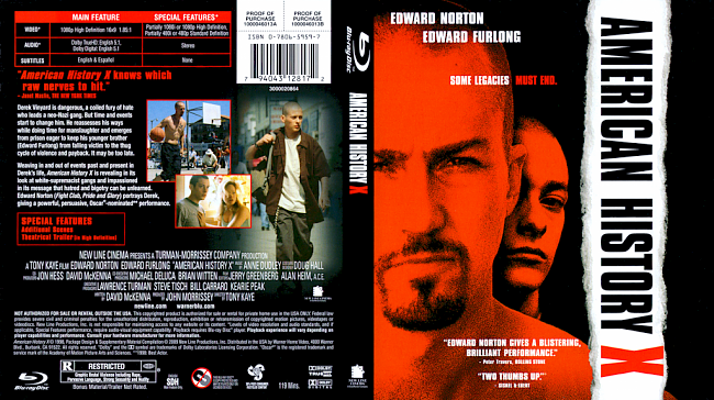 dvd cover American History X