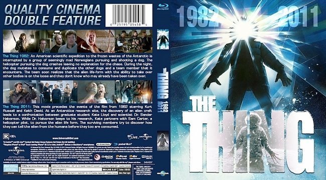 dvd cover The Thing Double Feature