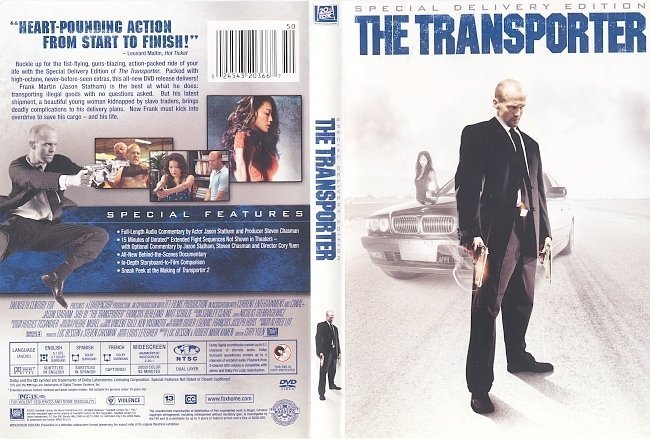 dvd cover Transporter: Special Delivery Edition (2002) R1