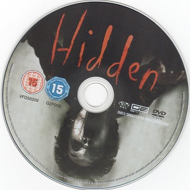 dvd cover Hidden (2011) R2