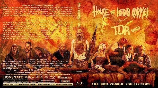 dvd cover House of 1000 Corpses The Devil's Rejects