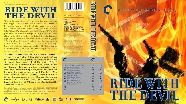 dvd cover Ride With The Devil