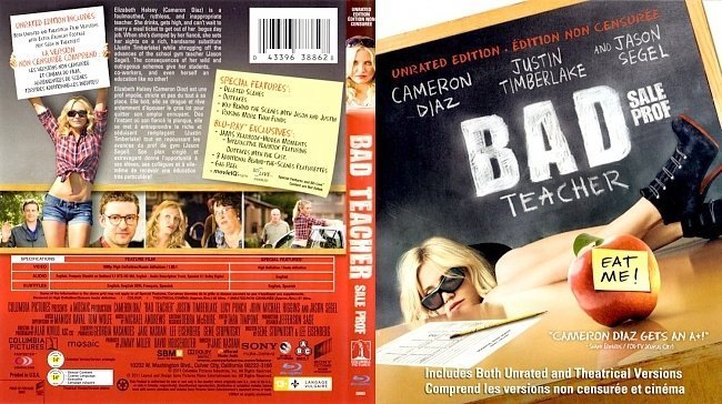 dvd cover Bad Teacher Sale Prof