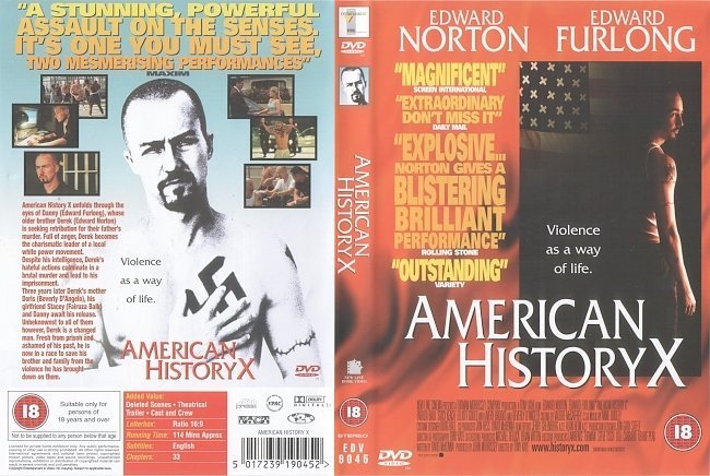 dvd cover American History X (1998) R2