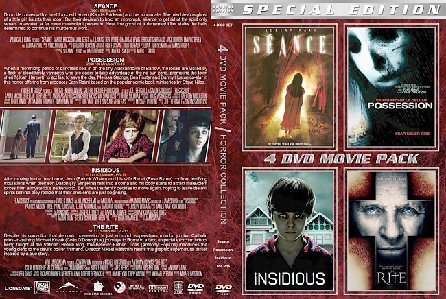 dvd cover Possession Collection