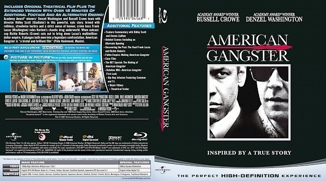 dvd cover American Gangster