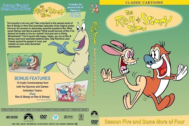 dvd cover Ren & Stimpy (Season 5 & More Of Four)