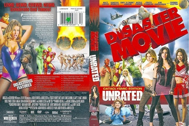 dvd cover Disaster Movie (2008) WS UNRATED R1