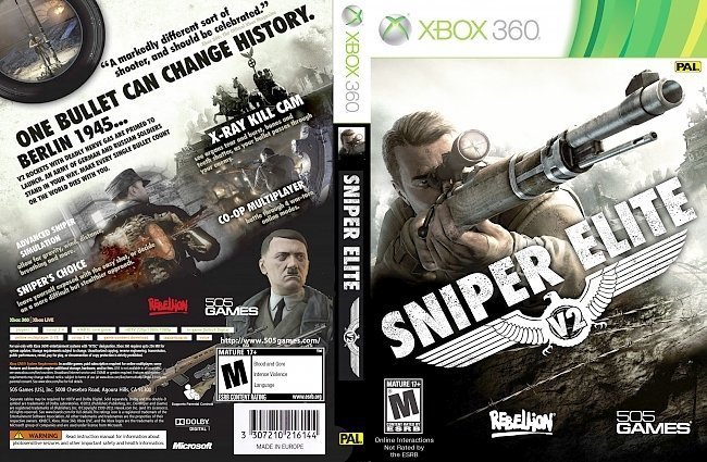 dvd cover Sniper Elite PAL