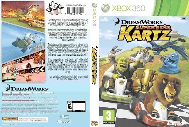 dvd cover Dreamworks Super Star Kartz PAL Custom