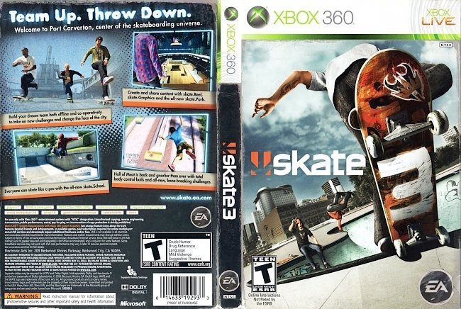 dvd cover Skate 3
