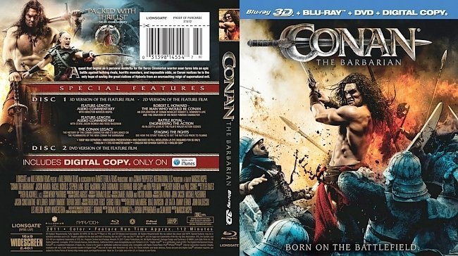 dvd cover Conan The Barbarian