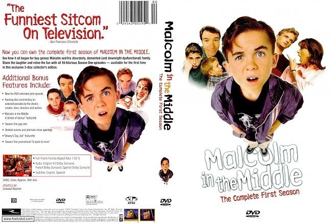 dvd cover Malcolm In The Middle Series 1 FRONT
