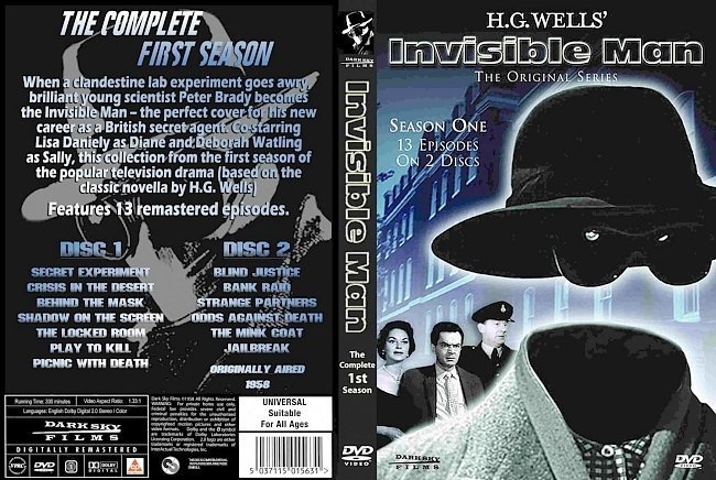 dvd cover Invisible Man Season 1
