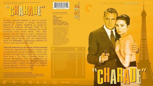 dvd cover Charade