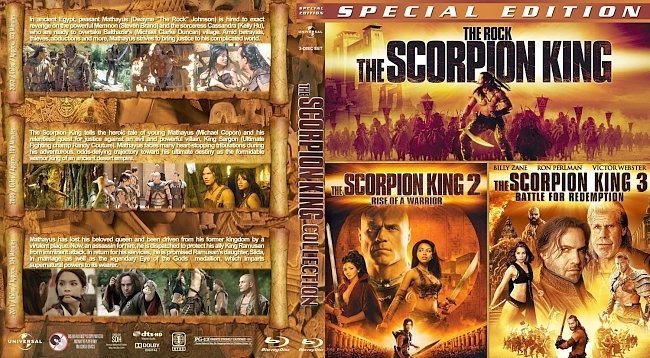dvd cover The Scorpion King Trilogy