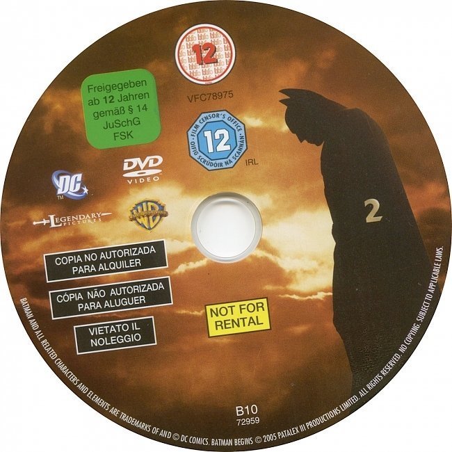 dvd cover Batman Begins Collector's Edition (2005) WS R2