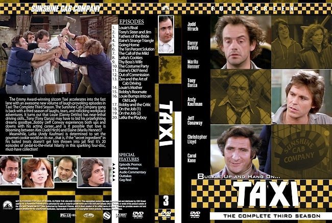 dvd cover Taxi Season 3