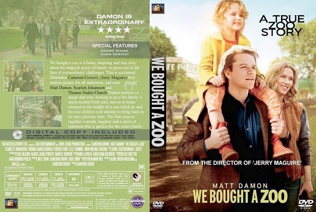 dvd cover We Bought A Zoo