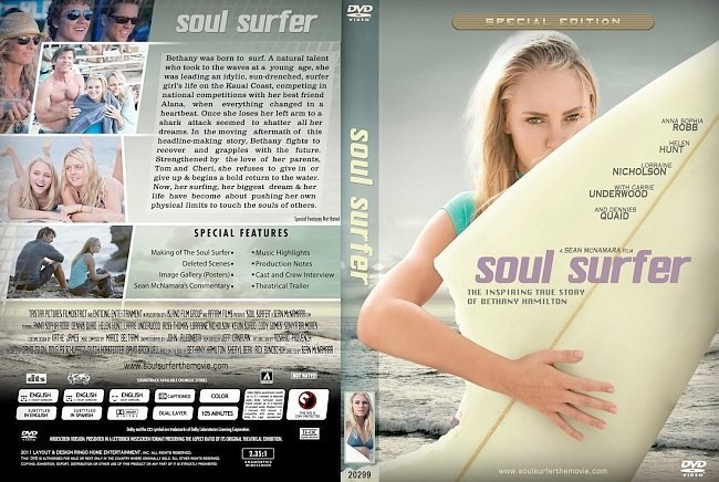 dvd cover soul surfer cover 2011 original