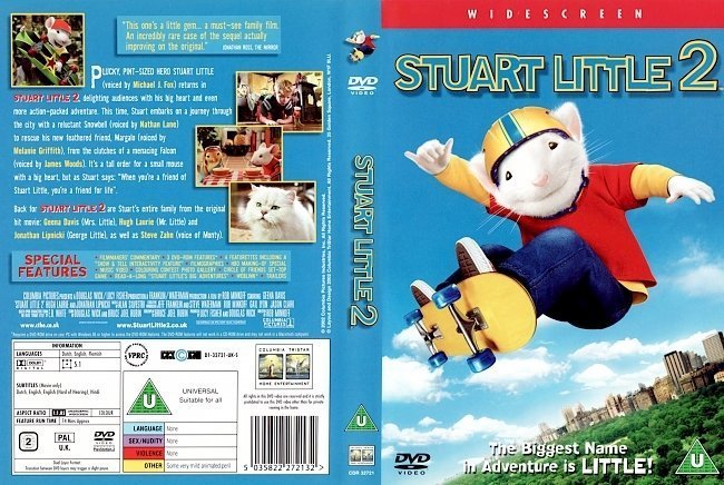 dvd cover Stuart Little 2 (2002) WS R2